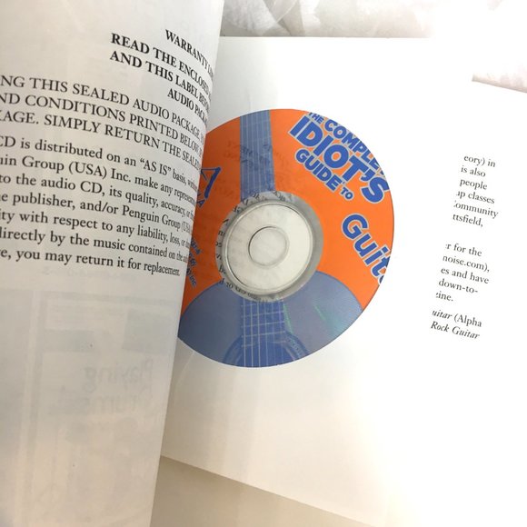 The Complete Idiots Guide Guitar Music Book NOS NWT - Picture 4 of 11